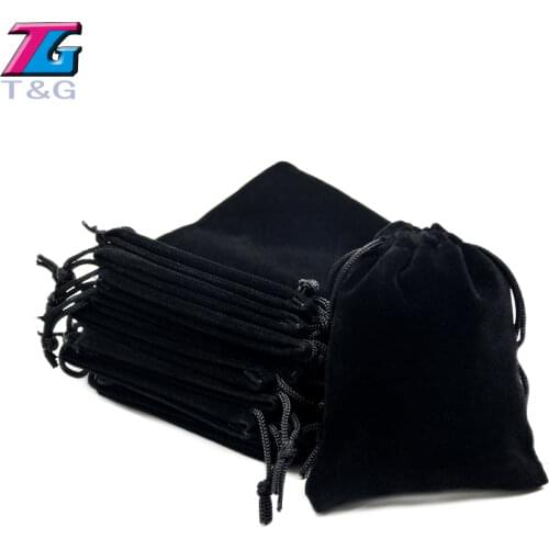 20pcs/set Dice bag 8.5*10cm(3.35*4") Black Velvet Pouch/Jewelry Bag,Christmas Gift Bags & Pouches Board Game
