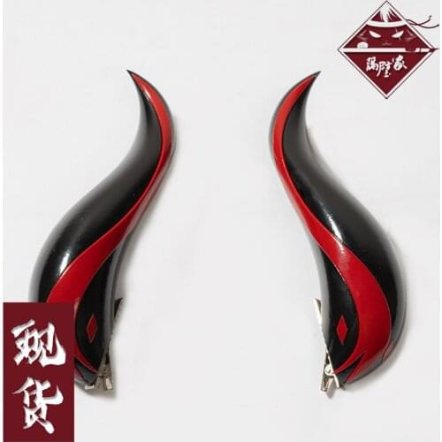 Anime Genshin Impact Liyue Harbor Ganyu Ganyu Horn Hair Clip headband Cosplay Costume Men Women Student Hair Accessories Gifts