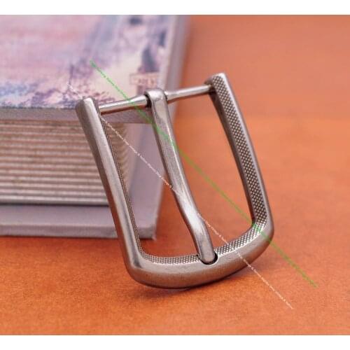 Antique Silver Quality Mens Metal Handcraft Leathercraft Leather Single Prong Pin Belt Buckle Clasp Head Replacement fit 35mm