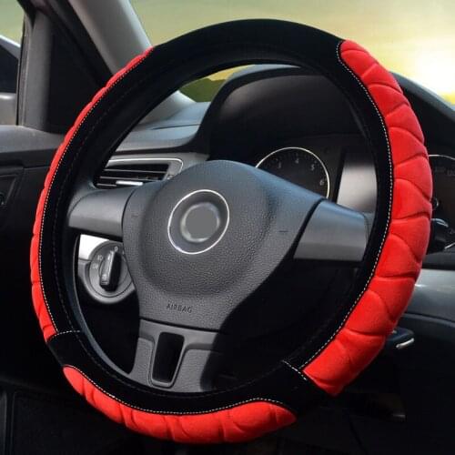 Auto Steering Wheel Cover Velvet Winter Warm Soft 35 36 37 38 cm 14' 15' diameter steering cover For honda civic kia lada seat