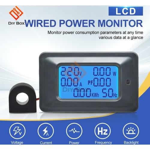 AC 5KW 85~250V Digital Voltage Meters indicator Power Energy Voltmeter Ammeter current Amps Volt Wattmeter Tester Detector