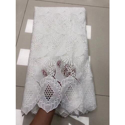White French Embroidery Guipure Cord Lace Fabric 2021 High Quality Lace Nigerian African Lace Fabric For Wedding Party VFM5003