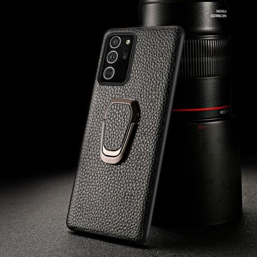 LANGSIDI Magnet Bracket Phone case For Samsung Galaxy note 20 ultra note s10 s20 a50 a71 a51 Genuine leather shockproof cover