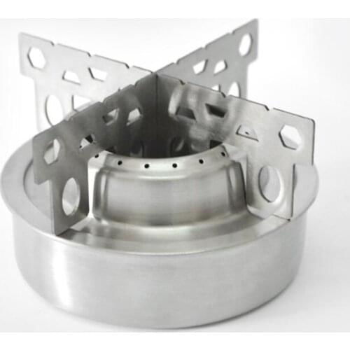 Mini Alcohol Burner Stove Lightweight Portable Liquid Alcohol Stove With Cross Stand For Camping Backpacking Hiking And Picnic