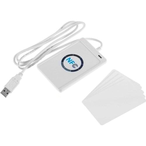 NFC Reader USB ACR122U contactless smart ic Card and writer rfid copier Copier Duplicator 5pcs UID Changeable Tag Card Key Fob