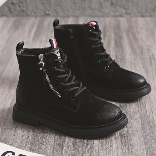 2021 New Shoes Women Motorcycle Boots Womens Modern Boots Korean Genuine Leather Ladies Casual Shoes Autumn Winter Work Boots