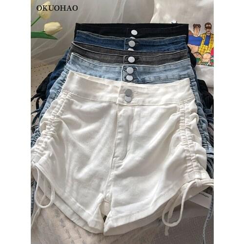 Женские короткие джинсы Okuohao China At AliExpress