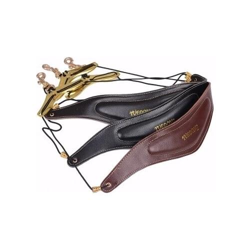Professional broadening, thickening breathable leather cowhide, bird Sax strap, cowhide Alto Sax neck belt