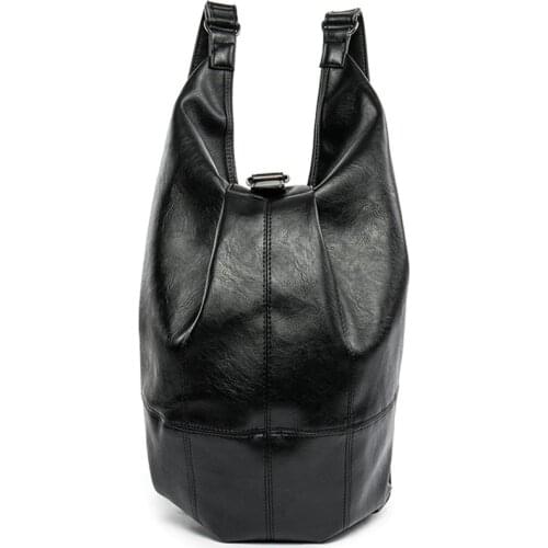 New Men backpacks Fashion PU Leather backpack Laptop Multi-function Storage School bags big youth Messenger capacity hike bag