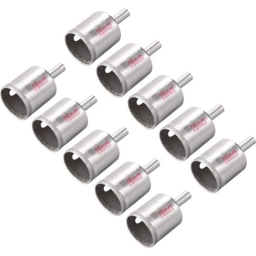 Uxcell 28mm Diamond Drill Bits Hole Saws for Glass Ceramic Porcelain Tiles 10 Pcs