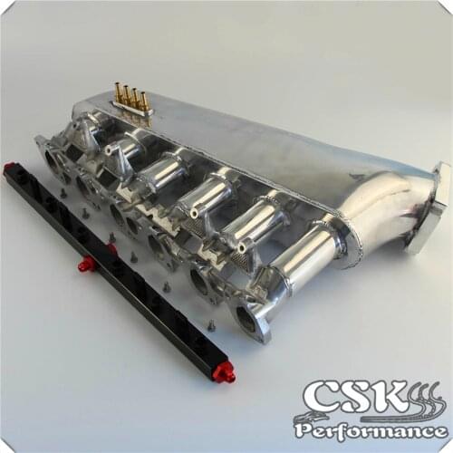 Intake Manifold Plenum + Fuel Rail Fits For BMW E30 M20 320i / 325i 1987-1991 Blue/black