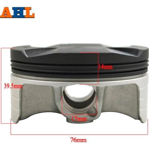 AHL Motorcycle Parts STD +25 +50 Bore Size 76mm 76.25mm 76.5mm Piston Kit & Rings For HONDA CBR1000 CBR 1000 2008-2016