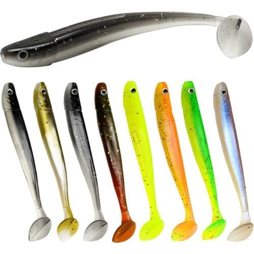 10.5cm 4.7g Fishing Lure Bass Rooster Tail Floating Perch Wobbler Fishing Silicone Bait Soft Lure Fishing Worm Spare Tail Cast