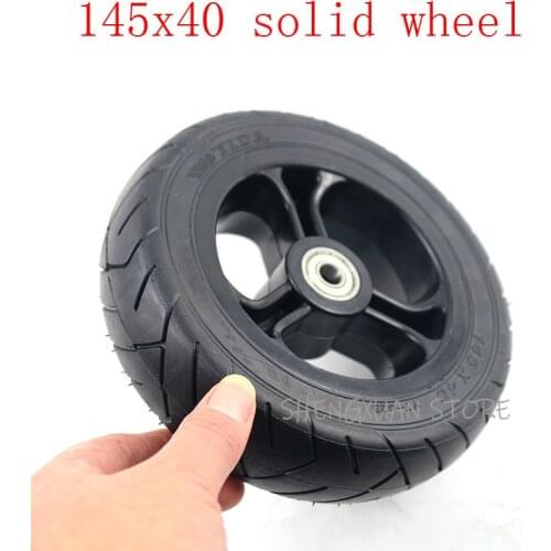145X40 airless wheel for electric skateboard longboard with wheel pulley 6 inch tyres electric scooter solid wheel 140x50 tires