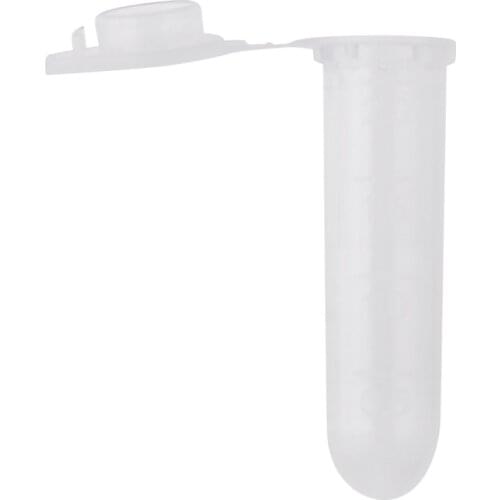 2ml Graduated Cylinder Centrifuge Tube Lab School Container with Lid Pack of 10