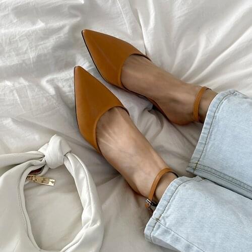 2021 Sandals, Single Shoes, High Heels, Shoes Show Thin, Breathable, Lady Style, Sexy All-match Yellow Light Brown Size 33-42