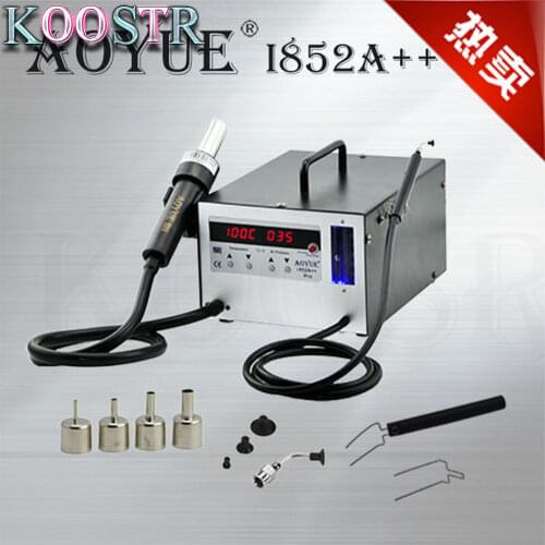 220V AOYUE i852A++ Hot Air Gun Soldering station Desoldering Station Hot Air 2 In 1 Rework Station