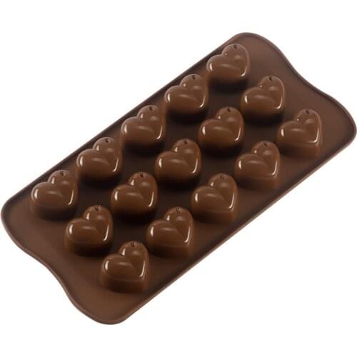 3D Heart Form Silicone Mold Ice Cube Chocolate Soap Fondant Jelly Tray Loving Heart Moulds Kitchen Baking Cake Decorating Tools