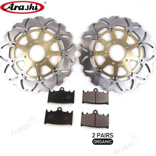 ARASHI For SUZUKI SV1000 SV1000S 2003 - 2007 CNC Floating Front Brake Disks Rotors Disc Brake Pads SV SVS 1000 2004 2005 2006