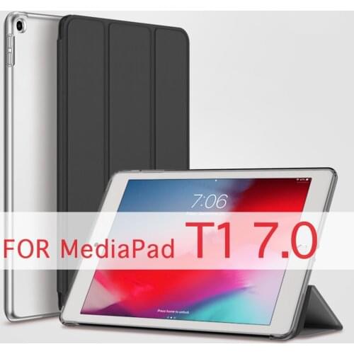 Tablet Case For HUAWEI MediaPad T1 7.0 inch T1-701 T1-701U T1-701W t1 7.0'' Funda PC Back PU Leather Smart Cover Auto Sleep