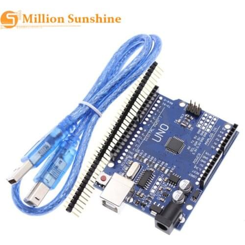 UNO R3 CH340G+MEGA328P Chip 16Mhz For Arduino UNO R3 Development board + USB CABLE EC9