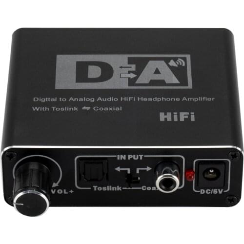 DAC Converter Digital Optical Coaxial Audio Converte Two-way Switch Audio Adapter