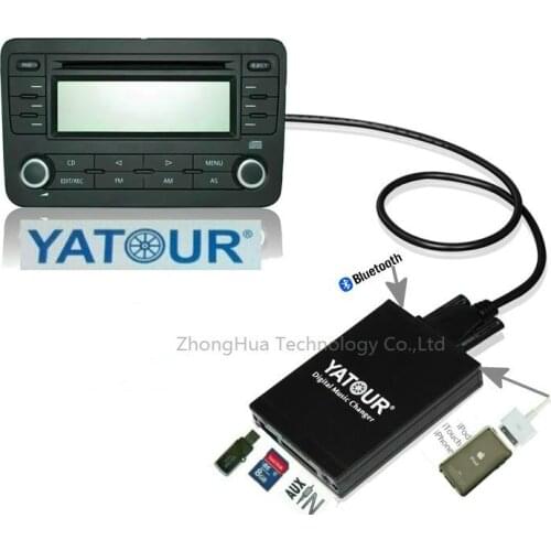 Yatour YTM07 Digital CD changer USB SD AUX Bluetooth ipod iphone interface for ISO 8-Pin VW Audi Skoda Seat Ford MP3 Adapter