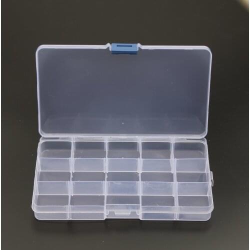 Jewelry Tool Kit Box 15 Slots Case Craft Organizer Carrying Cases Storage Beads ( Adjustable) Jewelry Packaging & Finding Boxes