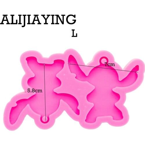 DY0364 Shiny plane Anime Earrings Silicone Mold DIY Craf Mould Epoxy Resin Custom Mold 100% Food Grade Silicone