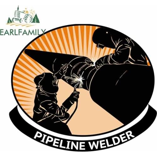 EARLFAMILY 13cm x 11cm For Welder Metal Work Waterproof Decal Car Styling Stickers Bumper Car Assessoires Vinyl Material Decor