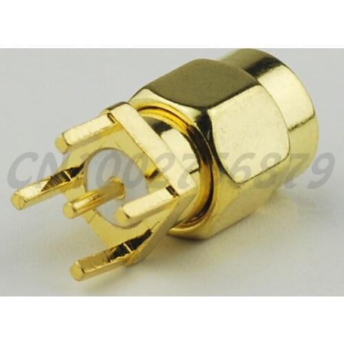 20pcs RF electrical Coaxial Connector RP-SMA End Launch Plug vertical PCB Mount Reverse polarity connector