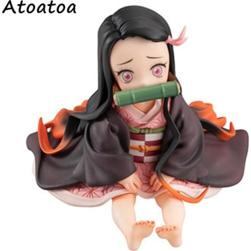Kimetsu no Yaiba Nezuko Figure Model Toy 65mm Anime Demon Slayer Figure Nezuko Cute Toys