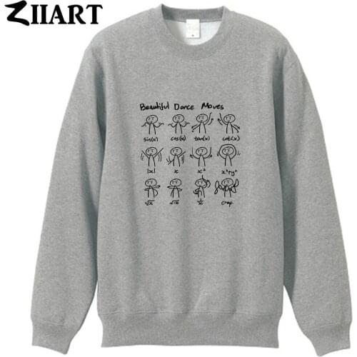 Beautiful dance moves geek dancing mathematician couple clothes girls woman cotton autumn winter fleece Sweatshirt