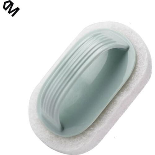 Kitchen Sponge Cleaning Sponge with Plastic Handle, All Purpose Brush Scrubber for Dishes, Non-Stick Pans, Bathroom, Tile and Fl