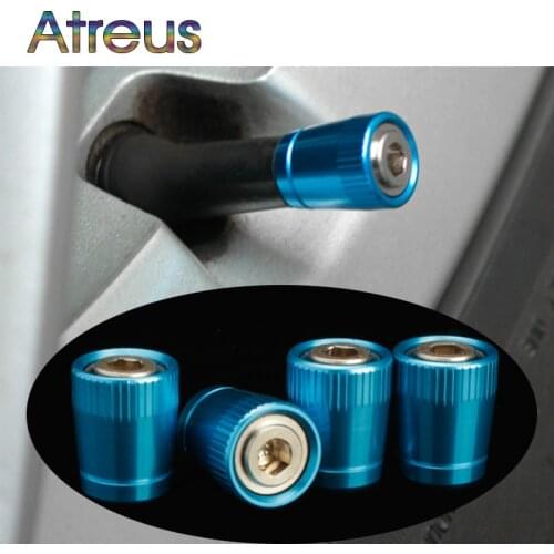 4Pcs New Car Tire Valve Caps Anti-theft for Volvo XC60 XC90 Lada Vesta Granta Priora Kalina Subaru Forester XV Accessories