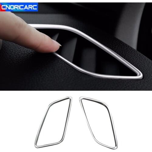 Car Styling Console Dashboard Both Side Air Outlet Frame Decoration Cover Trim For Audi A4 B9 A5 2017-2021 Interior Accessories