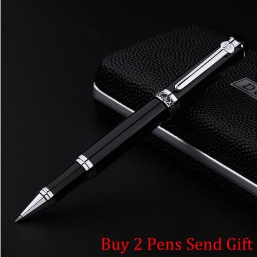 Fashion Design New Arrival Brand D2 Metal Roller Ballpoint Pen Office Business Men Writing Pen Buy 2 Pens Send Gift