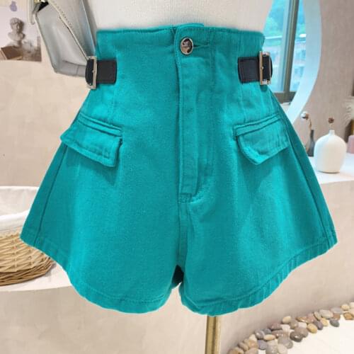 New Womens Clothing Summer 2021 Fashion High waist loose Retro Wide leg jeans