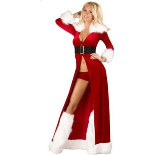 European And American-Style New Style Hot Selling Christmas Costume Sexy Robe Stage Game Christmas Costume Christmas Clothing