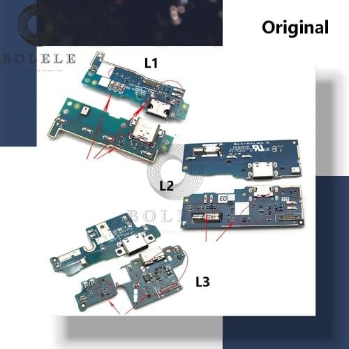 Original For Sony Xperia L1 G3311 G3312 L2 H4311 L3 I3312 USB Charge Port Dock Connector Plug Charger Board Charging Flex Cable