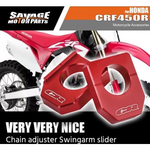 Motorcycle Accessories Chain Adjuster Slider For HONDA CR 125R 250R CRF 450 R X L 250X RX 20-21 Regulator Swingarm Axle Blocks