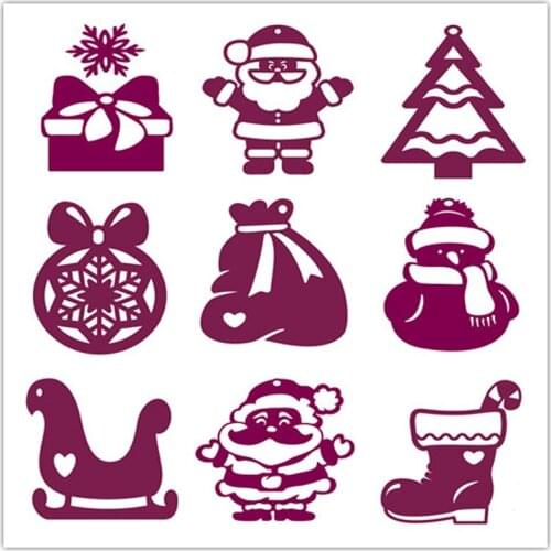 Merry Christmas Metal steel Cutting Dies DIY Scrapbook Album Paper Card Crafts Stencil Scrapbooking Stamps Santa Claus gifts