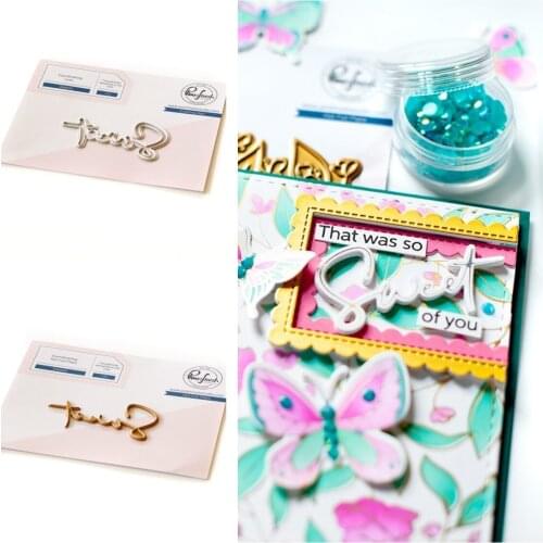 SWEET Dies Stencil Hot Foil Scrapbook Diary Decoration Stencil Embossing Template DIY Greeting Card Handmade 2021 NEW Product