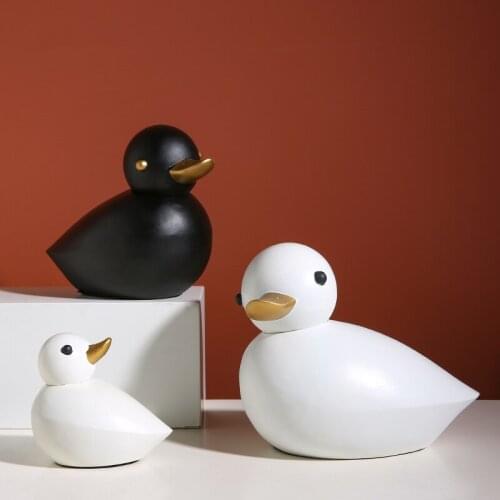 Modern minimalist duck desktop decorations girls bedroom creative furnishings childrens room Nordic small ornaments