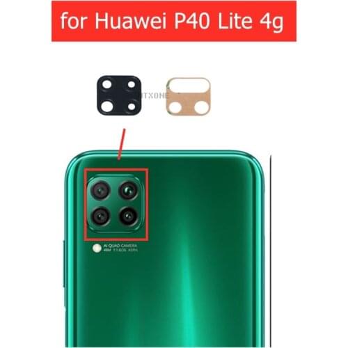 2pcs for Huawei P40 Lite 4g 5g Back Camera Glass Lens Rear Camera Glass with 3M Glue Repair Spare Part