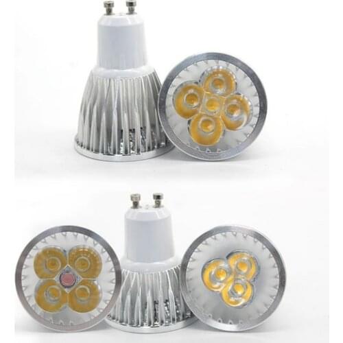 Super bright GU10 LED Spotlight 9W 12W 15W 85-265V light Lamp Warm White/Cold White MR16 12V LED Bulb Replace Halogen Spot Light