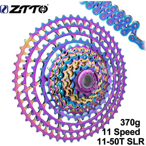 ZTTO MTB 11S 11-50T SLR2 Cassette Ultralight Colorful Freewheel 11V 11 Speed K7 mountain Bicycle HG System FOR GX X1 NX M8000