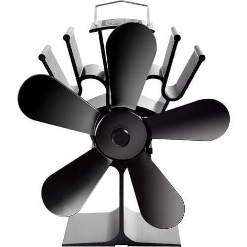 YL602 Household No Electric Fan Heat Power Fireplace Fan High Temperature Heat Energy Fan Alumina Body