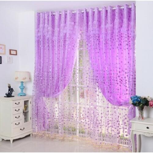 1pcs Punch-free Velcro Girl Heart Curtain Finished Window Screening Living Room Bedroom Partition Shading Cloth Material F8278
