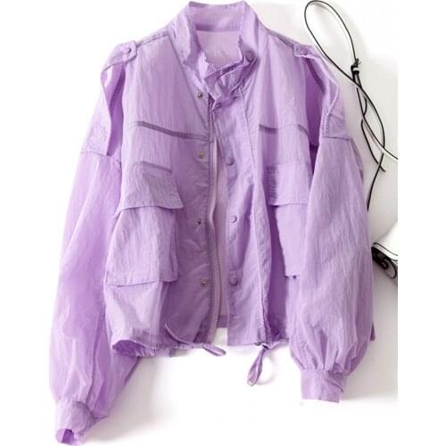 Women 2021 Summer Hiking Jackets New Female Sun-Protective Outdoor Sports Coats Ladies Hooded Long Sleeve Windbreaker Coat